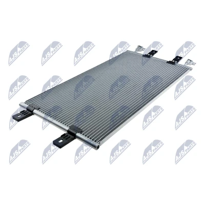 Abbildung von NTY CCS PL 032 Klimakondensator ohne Trockner Aluminium RENAULT: TRAFIC 2 Kasten, Bus, OPEL: Vivaro A Kastenwagen, Combi