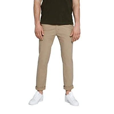 Abbildung von STHUGE Herren Moderne pasform til mænd Chinohose, Beige, 47W EU