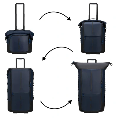 Abbildung von Samsonite Ecodiver Foldable Duffle/Wheels 4 IN 1 blue nights
