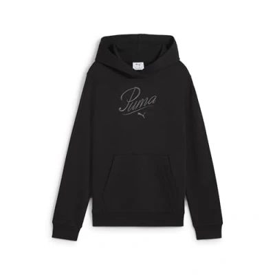 Abbildung von PUMA Mädchen ESS Script Hoodie TR G Kapuzenpullis, Black, 140