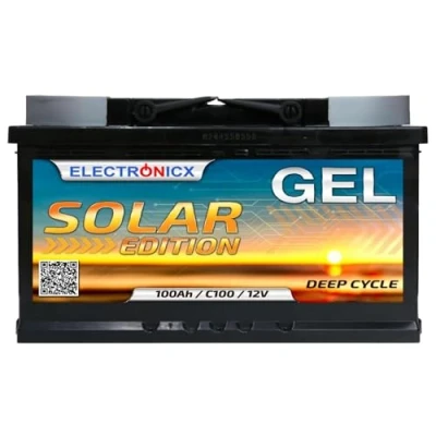 Abbildung von GEL Batterie 12V 100Ah Solar Edition Solarbatterien Technologie Akku Solar, Solarbatterie Bootsbatterie Battery Wohnmobile, Wohnwagen 100 Ah.