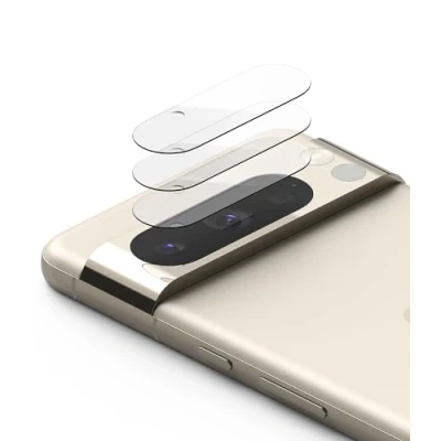 Abbildung von Ringke Camera Glass Kompatibel mit Google Pixel 8 Pro (2023) 3 Stück Kamera Glas Schutzfolie Anti Kratzer Gehärtetes Kameralinsen Schutz
