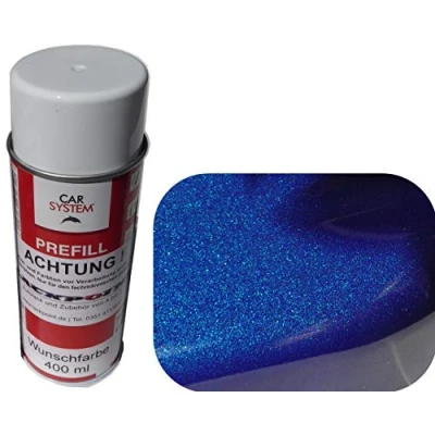Abbildung von Spraydose 400ml 1K Autolack Nacht Blau Metallic Glanz kein Klarlack Tuning Trend