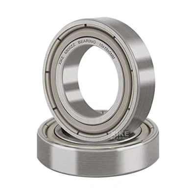 Abbildung von XiKe 2 Stück 6800ZZ Kugellager 10x19x5mm Vorgeschmiert und Metall Doppeldichtung, 6800 2Z Rillenkugellager aus Chromstahl.