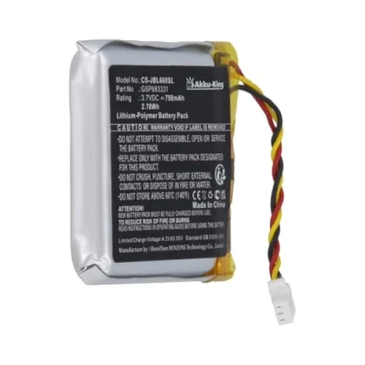 Abbildung von Akku kompatibel mit JBL GSP683331 Li Polymer 750mAh für Live 660, 660NC