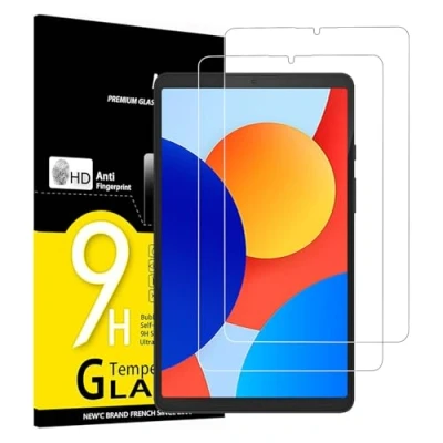 Abbildung von NEW&#039;C 2 Stück, Schutzfolie für Xiaomi Redmi Pad SE 8.7 Zoll 2024, Panzer Schutz Glas Folie,9H Härte,HD Displayschutzfolie, 0.33mm Ultra klar