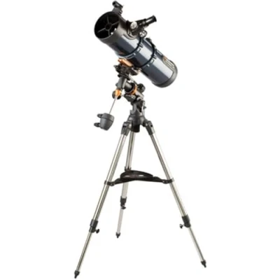 Abbildung von Celestron 31045 AstroMaster 130EQ Newtonsches Spiegelteleskop, Dunkelblau