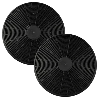 Abbildung von vhbw 2x Aktivkohlefilter kompatibel mit Bomann DU 771.1 G Dunstabzugshaube 17,5 cm