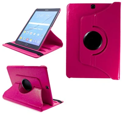 Abbildung von COOVY® 2.0 Cover für Samsung Galaxy Tab S2 9.7 SM T810 T813 T815 T819 Rotation 360 Smart Hülle Tasche Etui Case Schutz Ständer Auto Sleep/Wake up hotpink