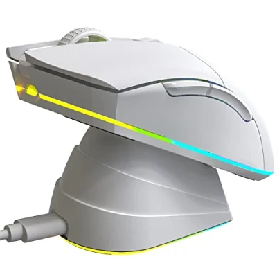 Abbildung von KLIM Blaze Pro Gaming Maus (kabellos mit Ladestation und RGB Beleuchtung)