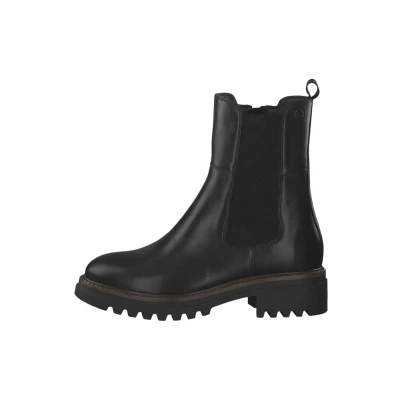 Abbildung von Tamaris Damen Ankle Boots, Frauen Stiefeletten,TOUCHit Fußbett,uebergangsschuhe,uebergangsstiefel,flach,Boots,Stiefel,Bootee,Black,37 EU