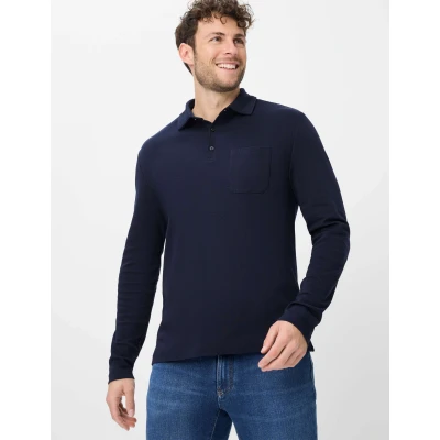 Abbildung von BRAX Style Pirlo Poloshirt, Herren, Größe: Medium, Dark navy