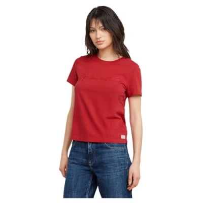 Abbildung von G STAR T Shirt &quot;G Script Shiny R&quot;, mit Ton in Schriftzug