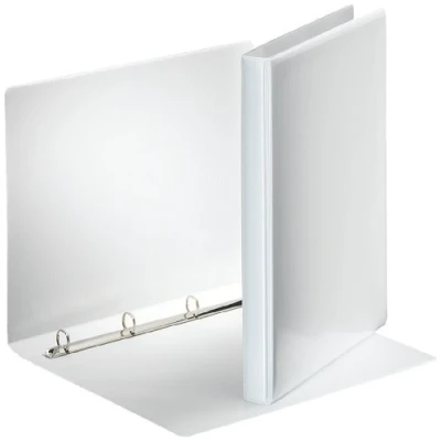 Abbildung von Esselte 49700 Ringbuch Praesentation, mit Taschen, A4, 4 Ringe 16 mm, weiss
