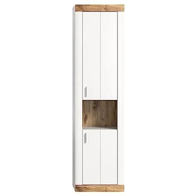 Abbildung von furnling Hängeschrank Lauri 1 offenes Fach, 2 Türen, Badschrank, Badmöbel, modern, 45 cm breit