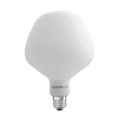 Abbildung von OSRAM Vintage 1906 Big Apple ist eine dimmbare LED Lampe mit Filament in Apfelform. Sie bietet 7.3 W für 806 lm, E27 Fassung, Frosted Glas, 135 mm Durchmesser, Farbwiedergabe CRI 80, 2700 K, EEK E.