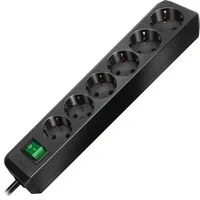 Abbildung von Brennenstuhl 1153260000 Steckdosenleiste mit Schalter 6fach Schwarz Sc (Kabellänge 1.50 m)