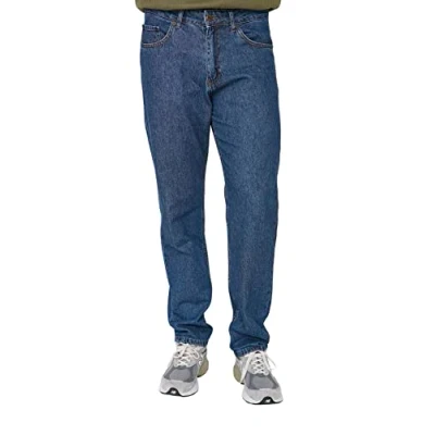 Abbildung von Trendyol Herren Mittlerer Bund Essential Fit Jeans, Indigoblau, 29 EU