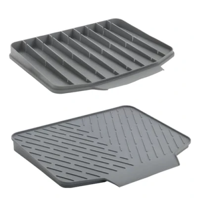 Abbildung von Metaltex Gravity Duo Abtropfmatte beidseitig nutzbar, 40x33cm, Schweizer Qualität