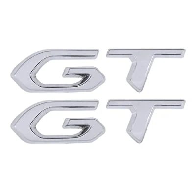 Abbildung von GT Emblem Auto Aufkleber Abzeichen Logo Dekorative Autoaufkleber (Silber)