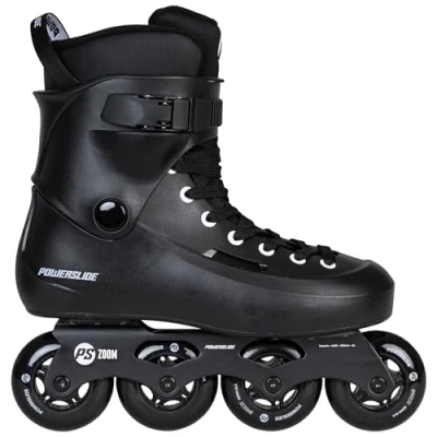 Abbildung von Powerslide Inline Skates Zoom Black 80, Unisex für Herren und Damen in Schwarz, 80mm/85A Rollen, ABEC 7 Kugellager, Art. nr.: 880256