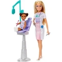 Abbildung von Barbie Deluxe Karrieren Zahnärztin Spielset, Puppe