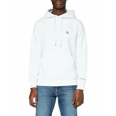 Abbildung von Calvin Klein Jeans Herren CK ESSENTIAL REGULAR HOODIE, Bright White, 3XL Plus Tall