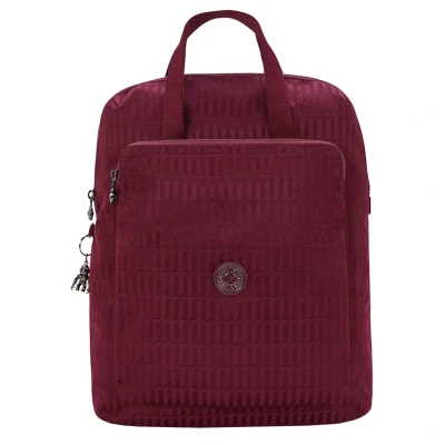 Abbildung von Kipling Kazuki ej maroon tile jacquard Schulrucksäcke
