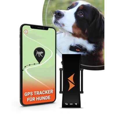Abbildung von PAJ GPS Tracker für Hunde 2G Weglaufalarme Live Ortung Akkusparmodus in Routernähe Hunderückruf Wasserdicht (IP67) passt an jedes Halsband