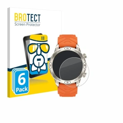 Abbildung von BROTECT Schutzglas für Bytelike Smartwatch 1.43&quot; (6 Stück) Schutzfolie Panzer Folie Glas [Extrem Kratzfest 9H, Anti Fingerprint