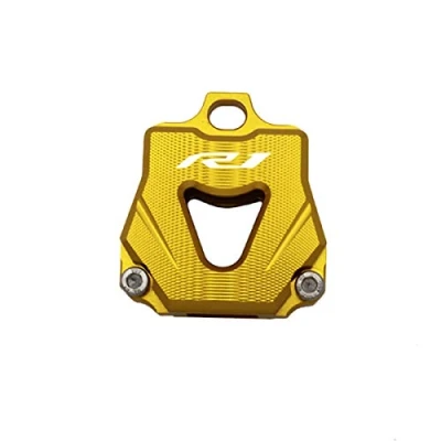 Abbildung von Motorrad Schlüssel Tasten Case Schutz Hülle für Yamaha YZF R1 R3 R6 R15 MT03 MT07 MT09 FZ09 MT10 Tracer (Gold,R1)