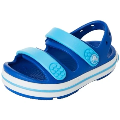Abbildung von Crocs Unisex Kinder Crocband Cruiser Sandal T Sandalen, Blue Bolt/Venetian Blue, 24/25 EU