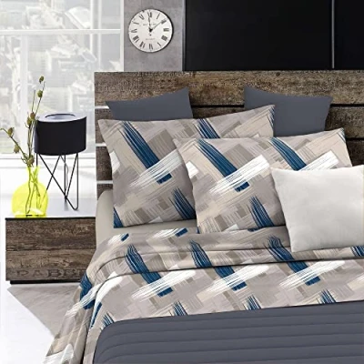 Abbildung von Fantasy CL FA Pennellate 2P Italian Bed Linen Bettwäsche, Pennellate, Doppelte, Mikrofaser, Pinselstrichen