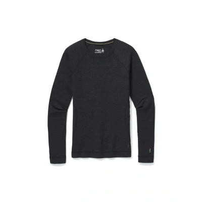 Abbildung von Smartwool Classic Thermal Merino BASE Layer CREW Langarmshirt, Damen, Größe: Large, Charcoal heather