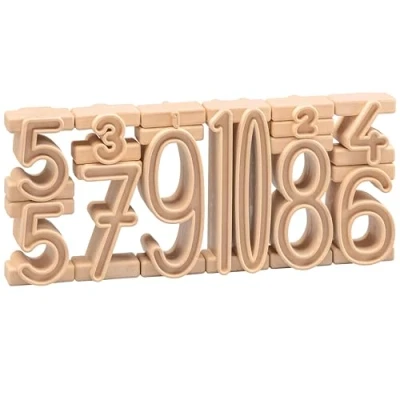 Abbildung von Wissner® aktiv lernen Lernspielzeug Stapelzahlen Starter Set (11 Stück), Zahlenbausteine RE Wood® (1 St)