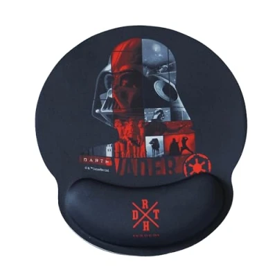 Abbildung von WONDEE Star Wars Ergonomisches Mauspad mit Darth Vader, Gel rutschfestem Handgelenkauflage, Mouse Pad