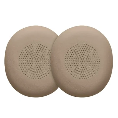 Abbildung von kwmobile 2X Ohrpolster kompatibel mit Jabra Evolve 2 65 / SE Polster Kopfhörer aus Kunstleder für Over Ear Headphones