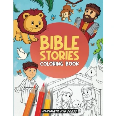 Abbildung von Bible Stories Coloring Book: A Fun Way for Kids to Learn Scripture and Hide God&#039;s Word in Their Heart