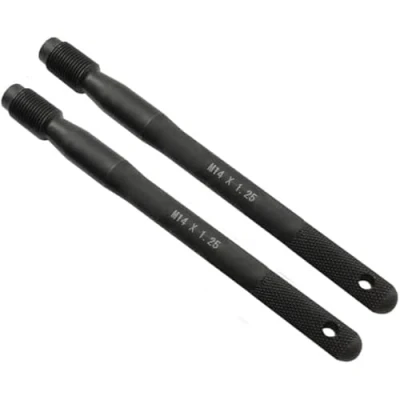 Abbildung von ZKTOOL 2 TLG Edelstahl Radmontagehilfe Satz M14x1.25, Kfz Radwechsel Helfer Werkzeug, Radmontagewerkzeug, Radausrichtungswerkzeug, Loch zum Aufhängen/Lösen