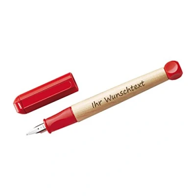 Abbildung von Lamy Füllfederhalter ABC Modell 10, Farbe rot, Feder A, inkl. Laser Gravur