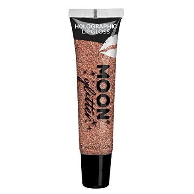 Abbildung von Moon Glitter Holografisches Glitzer Lipgloss 15ml Roségold