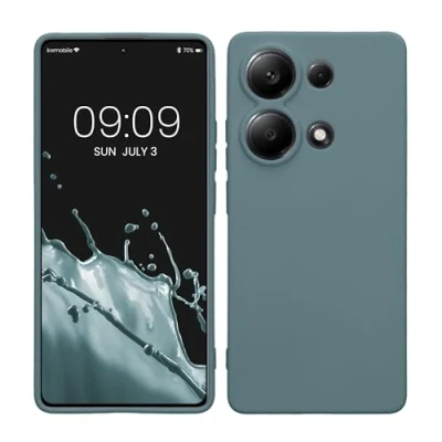 Abbildung von kwmobile Handyhülle kompatibel mit Xiaomi Redmi Note 13 Pro 4G Hülle Handy Case aus weichem Silikon in Arctic Night