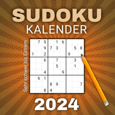 Abbildung von Sudoku Kalender 2024: Die ultimative Herausforderung mit 366 Sehr Schwer bis Extrem Sudokus für Rätselfreunde Erwachsene und Senioren Alle Lösungen