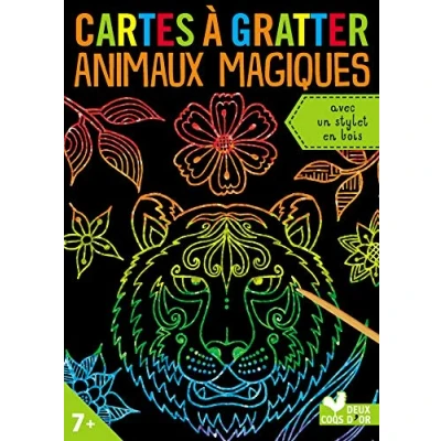 Abbildung von Mes cartes à gratter animaux magiques: Avec un stylet en bois