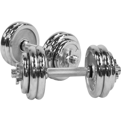 Abbildung von Kurzhantelset Chrom 30 kg