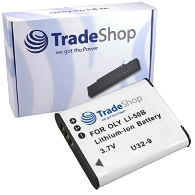 Abbildung von Trade Shop LI Ion Akku 1000mAh kompatibel mit Olympus 50B LI50B Ricoh DB 100 Pentax D Li92 für CX3 Optio X70 I 10 RZ10