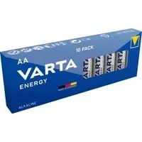 Abbildung von VARTA Batterien AA, 10 Stück, Energy, Alkaline, 1,5V, Verpackung zu 80% recycelt, für einfachen Grundbedarf, Made in Germany