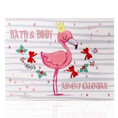 Abbildung von Accentra Adventskalender Flamingo Für Mädchen Mit 24 Bade , Körperpflege Und Accessoires Produkten Eine Abwechslungsreiche Verwöhnende Adventszeit