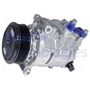 Abbildung von DELPHI TSP0159969 Kompressor Denso 6SEU14 PAG 46 mit Kompressoröl AUDI: A6 C6 Avant, Limousine, A4 B8 SEAT: Exeo ST, Limousine