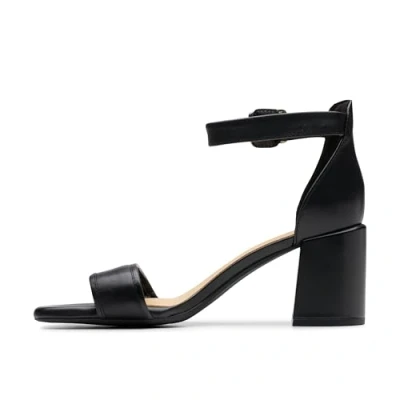 Abbildung von Clarks Unisex Ezoria Mae Sandal, Black Leather, 37 EU